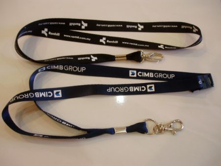 Nylon lanyard silkscreen printing 15mm