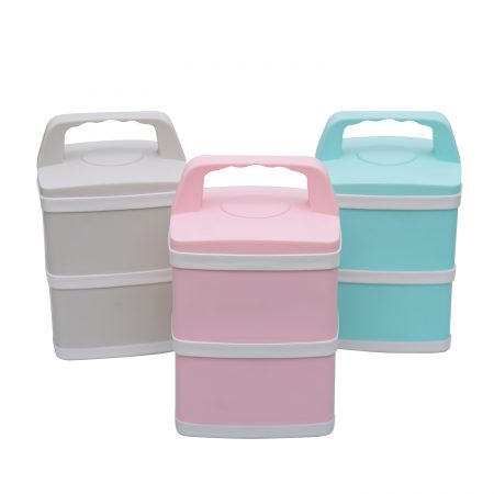 Stainless steel lunch box -2 tier