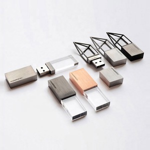 Wooden Crystal USB Flash Drive