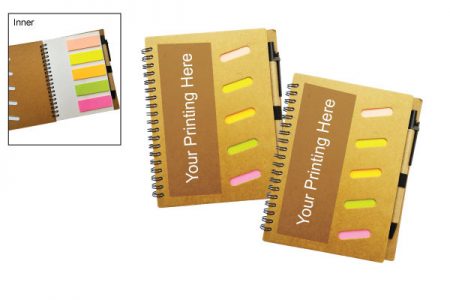 ECO Sticky Notebook With Pen