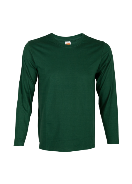 100% Cotton Round Neck Long Sleeve Forest Green OREN SPORT CT5415