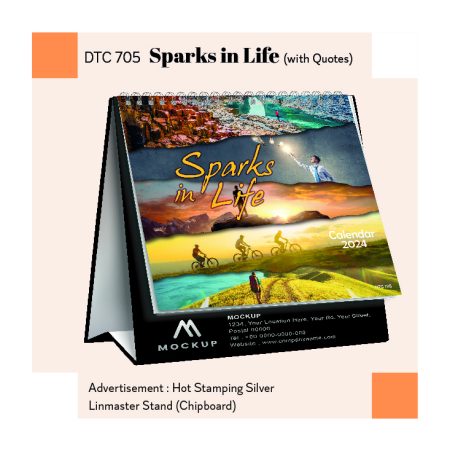 Sparks in Life (with Quotes) DTC705 desktop calendar