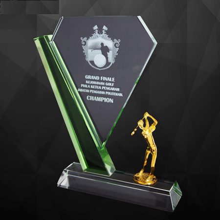 Crystal Golf Trophy - 8029