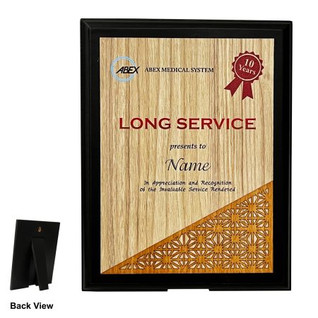 Modern Wooden Plaque - Long Service Award - 0747
